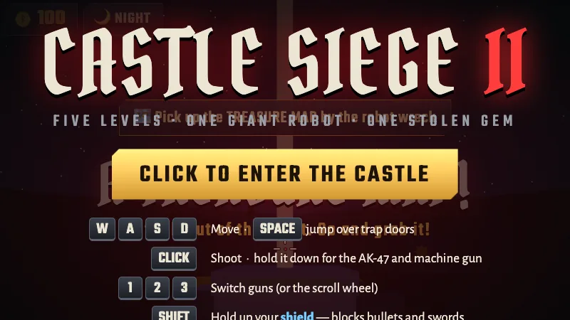 Castle Siege 2 title screen